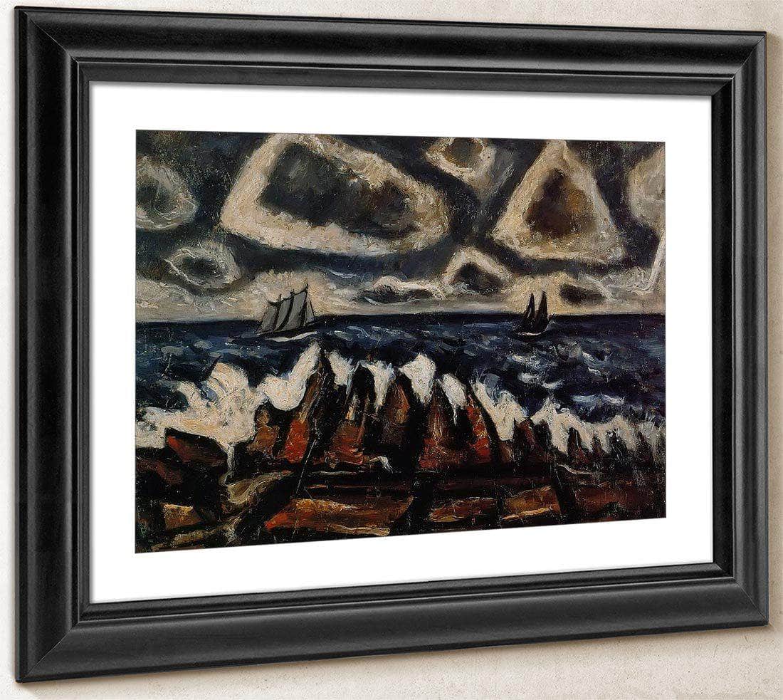 Northern Seascape Off The Banks By Marsden Hartley Fine Art Print