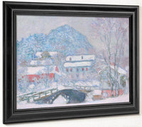 Norway Sandviken Village In The Snow 1895 Oil In Canvas 92 5 X 73 4 Cm Art Institute Of Chicago By Claude Monet Fine Art Print