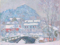 Norway Sandviken Village In The Snow 1895 Oil In Canvas 92 5 X 73 4 Cm Art Institute Of Chicago By Claude Monet Fine Art Print