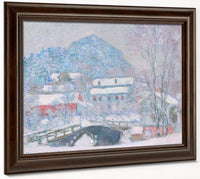 Norway Sandviken Village In The Snow 1895 Oil In Canvas 92 5 X 73 4 Cm Art Institute Of Chicago By Claude Monet Fine Art Print