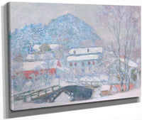Norway Sandviken Village In The Snow 1895 Oil In Canvas 92 5 X 73 4 Cm Art Institute Of Chicago By Claude Monet Fine Art Print