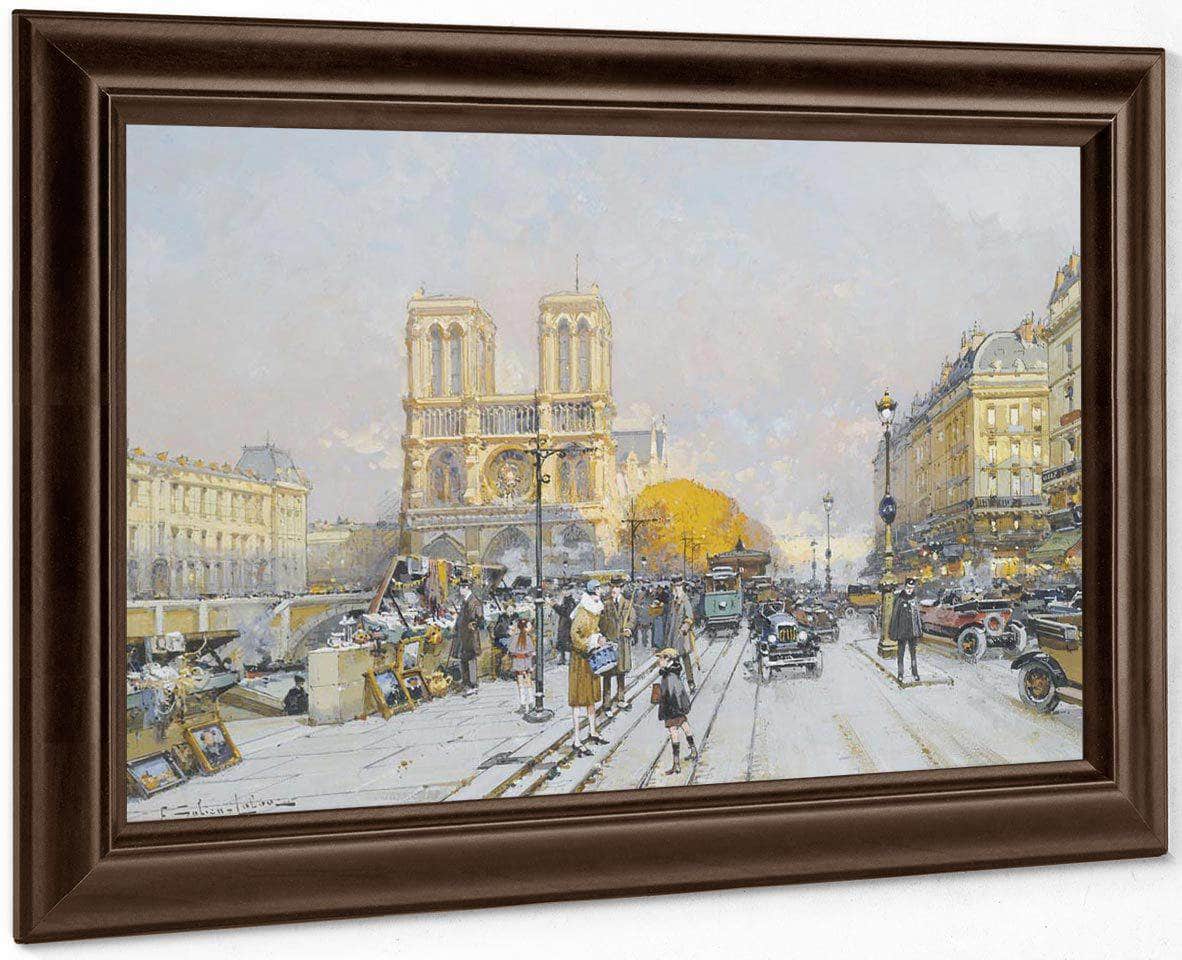 Notre Dame By Eugene Galien Laloue Fine Art Print