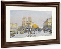 Notre Dame By Eugene Galien Laloue Fine Art Print