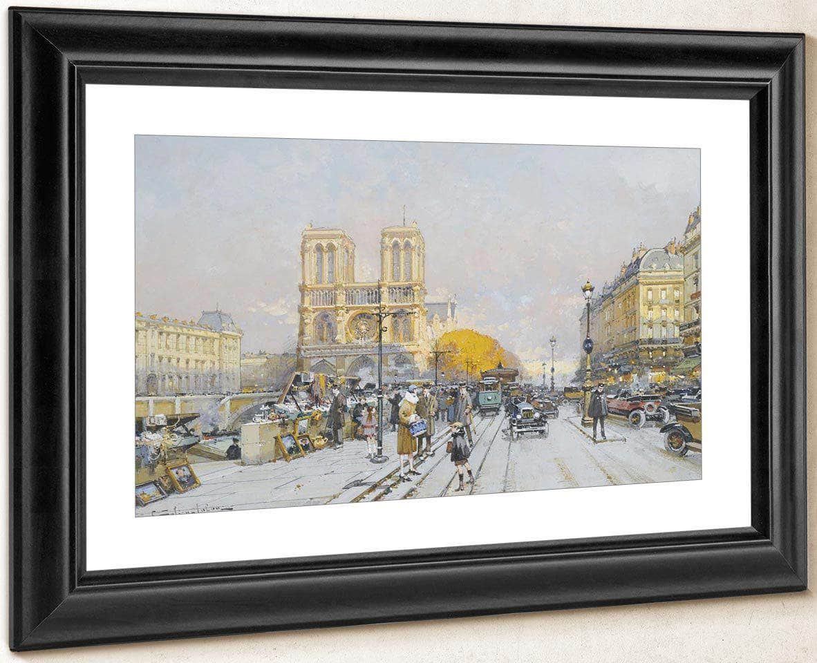 Notre Dame By Eugene Galien Laloue Fine Art Print