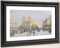 Notre Dame By Eugene Galien Laloue Fine Art Print