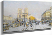 Notre Dame By Eugene Galien Laloue Fine Art Print