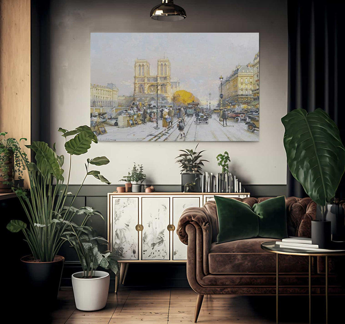 Notre Dame By Eugene Galien Laloue Fine Art Print