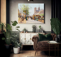 Notre Dame De Paris By Eugene Galien Laloue Fine Art Print