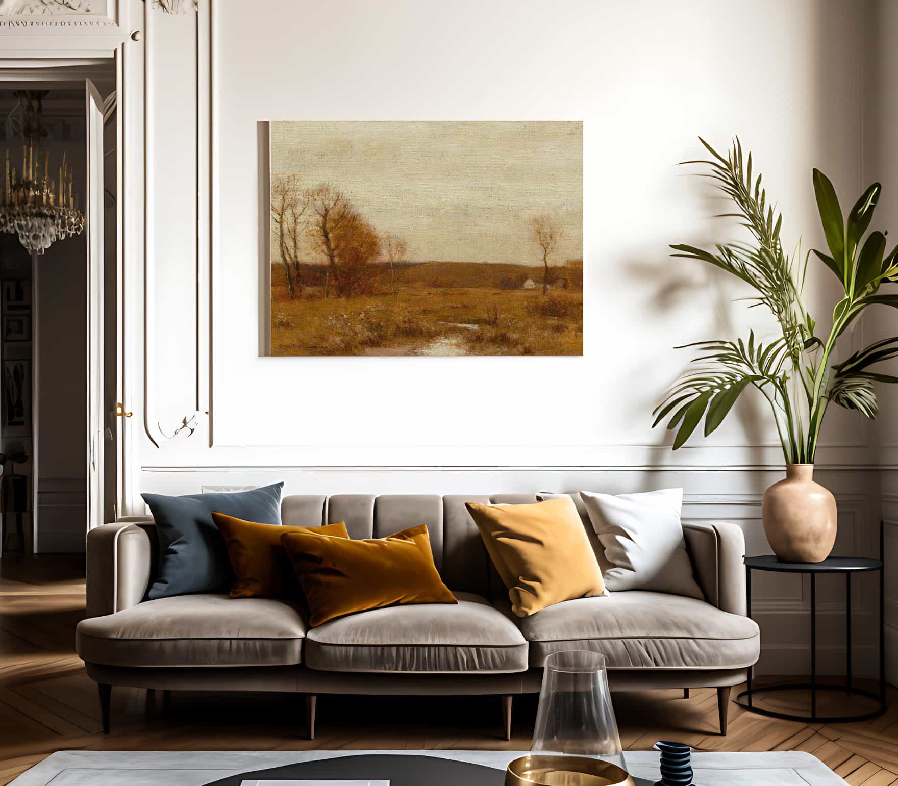 November Meadows By Bruce Crane Fine Art Print