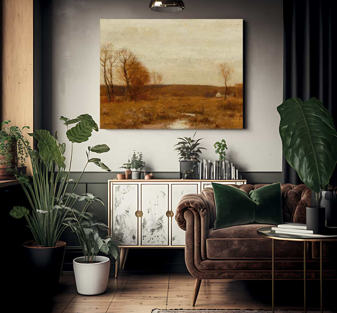 November Meadows By Bruce Crane Fine Art Print