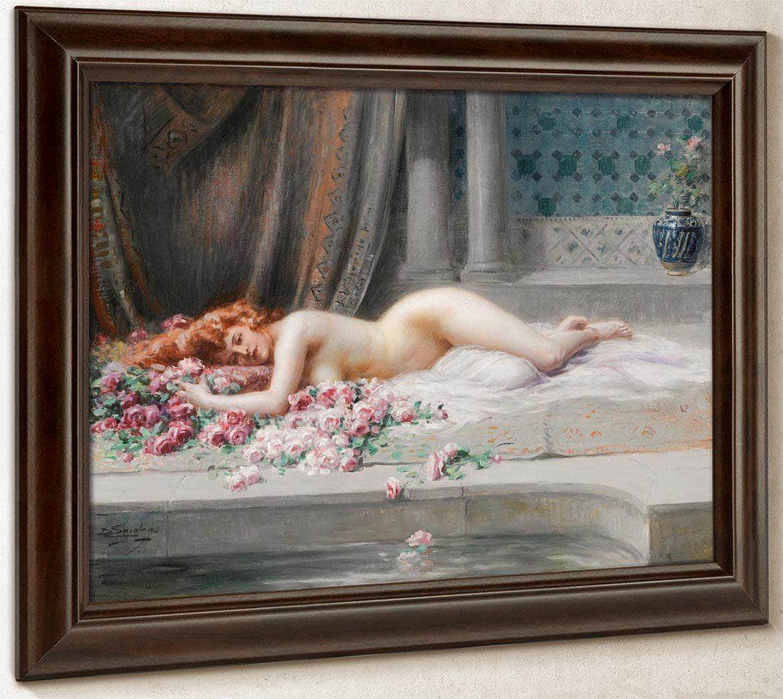 Nu Allonge By Enjolras Delphin Fine Art Print