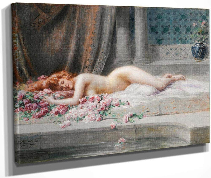 Nu Allonge By Enjolras Delphin Fine Art Print