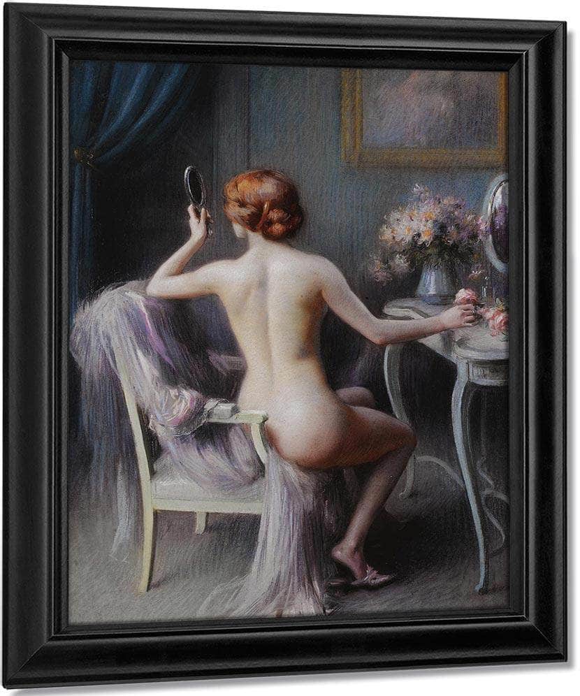 Nu Feminin By Enjolras Delphin Fine Art Print