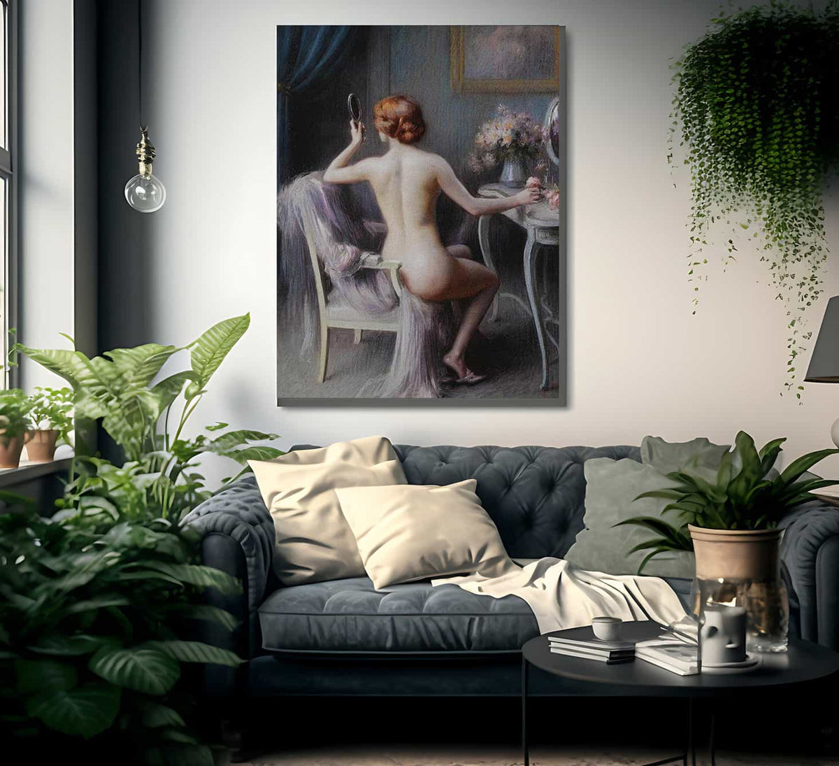 Nu Feminin By Enjolras Delphin Fine Art Print