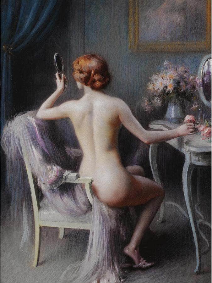 Nu Feminin By Enjolras Delphin Fine Art Print