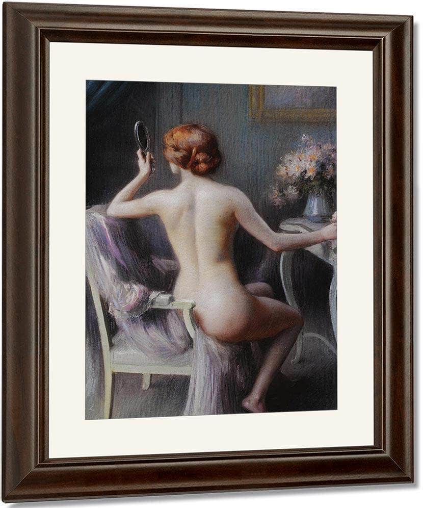 Nu Feminin By Enjolras Delphin Fine Art Print
