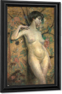 Nude Against Screen By Alice Pike Barney Fine Art Print