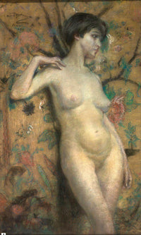 Nude Against Screen By Alice Pike Barney Fine Art Print