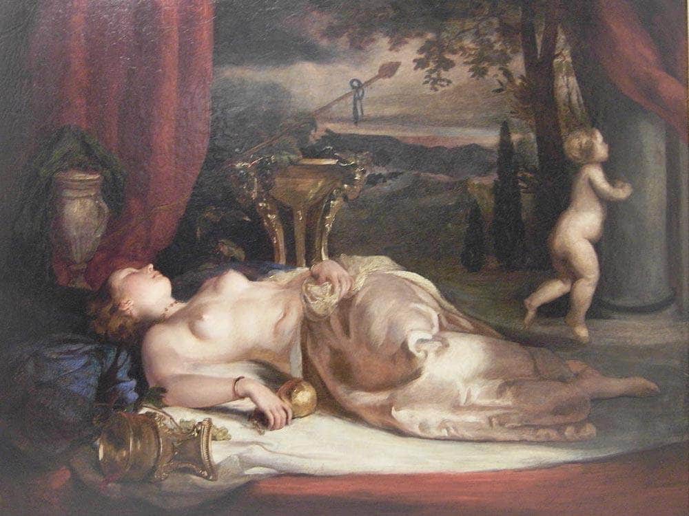 Nude Asleep By William Etty Fine Art Print