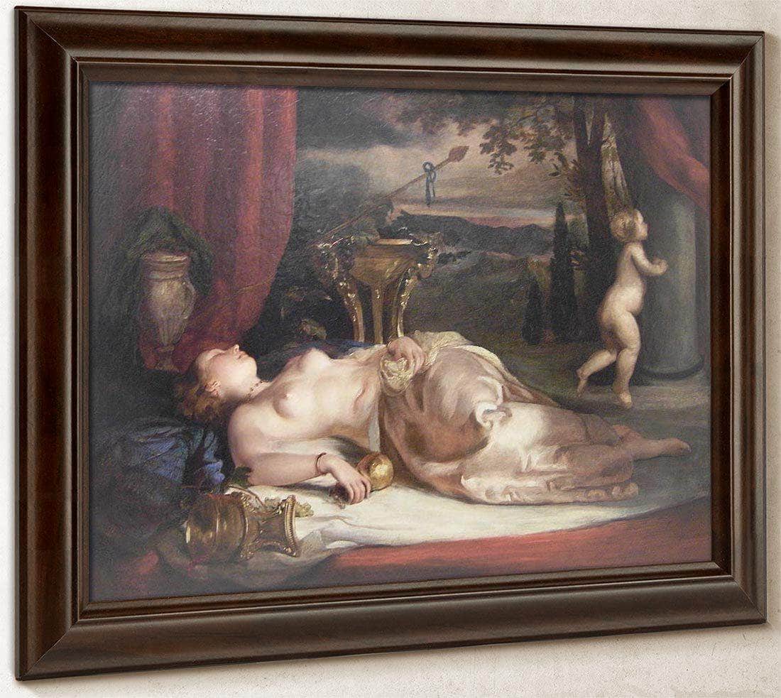 Nude Asleep By William Etty Fine Art Print