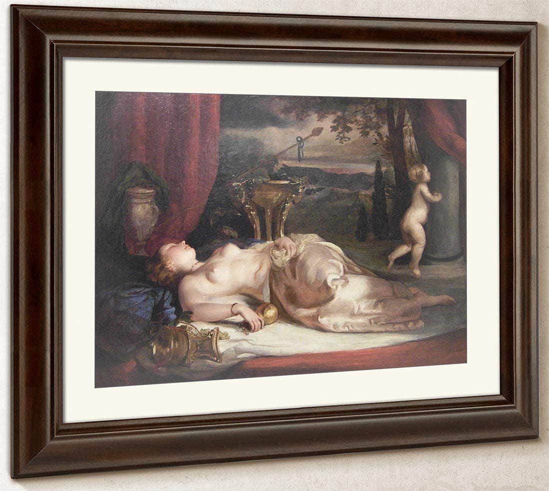 Nude Asleep By William Etty Fine Art Print