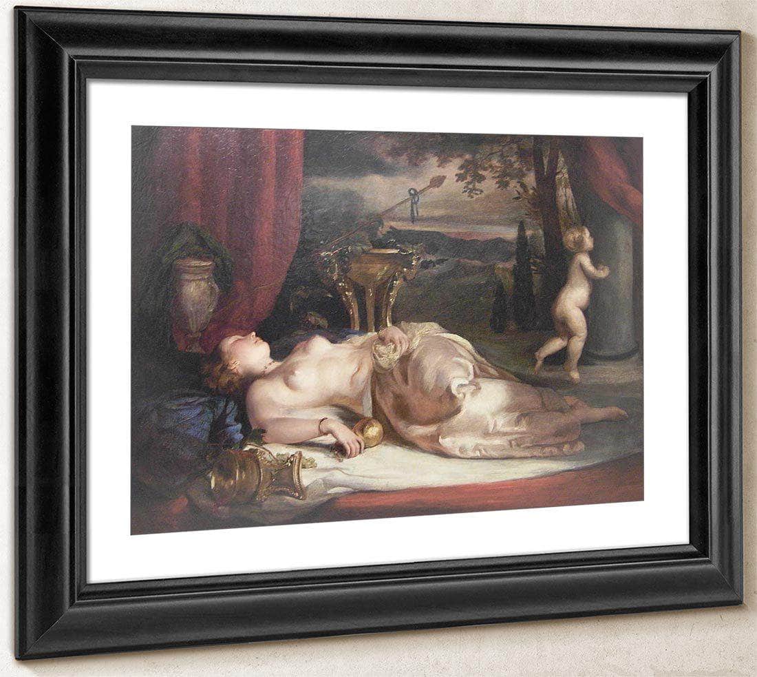Nude Asleep By William Etty Fine Art Print
