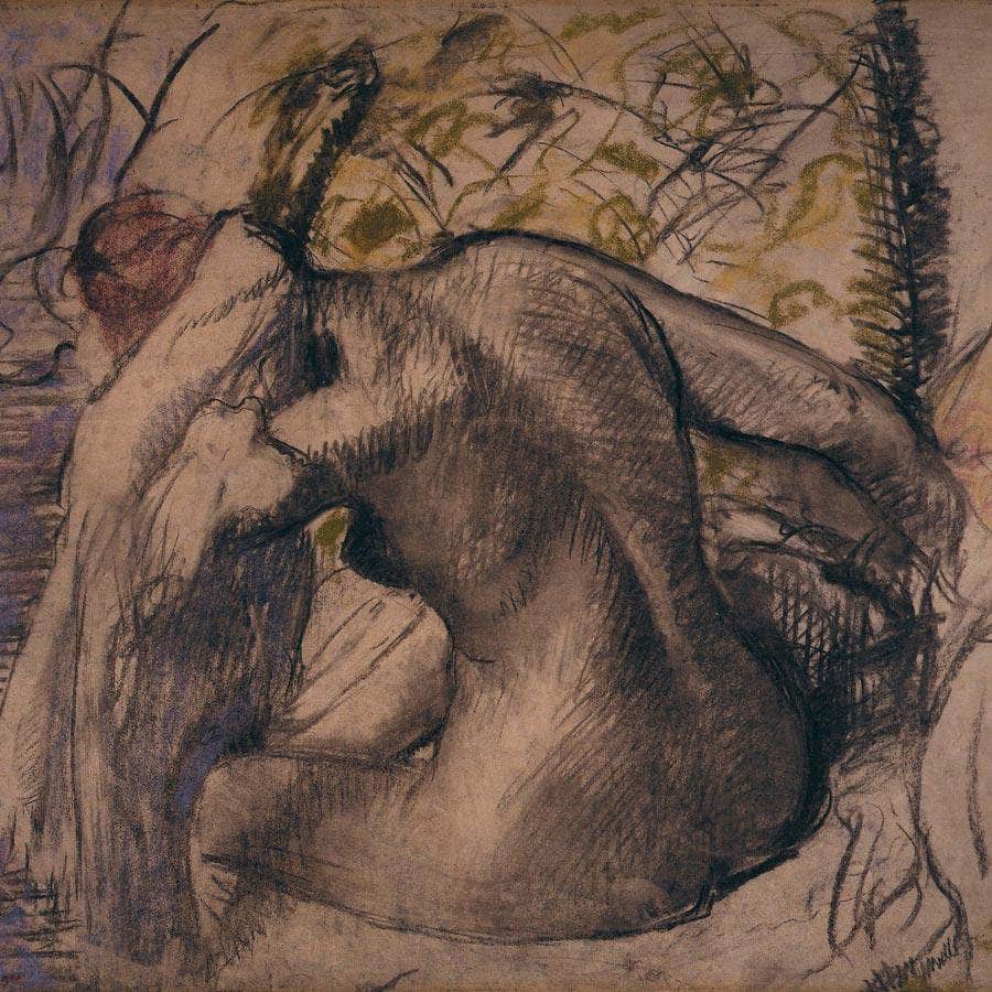 Nude By Edgar Degas Fine Art Print