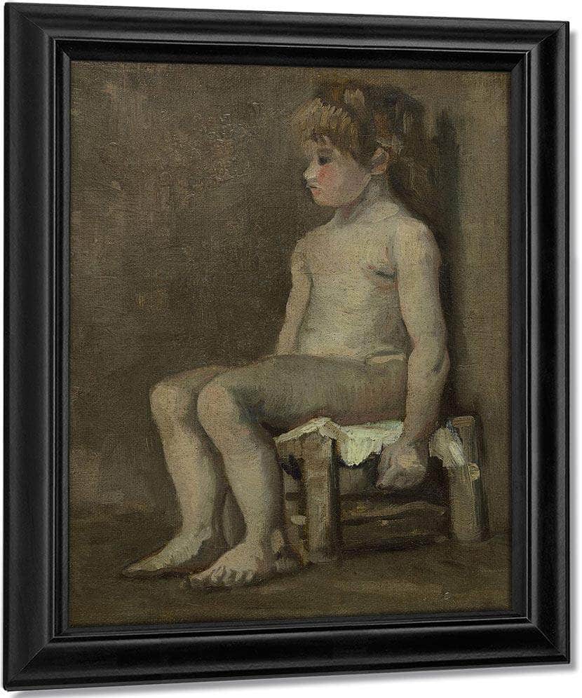 Nude Girl Seated By Vincent Van Gogh Fine Art Print