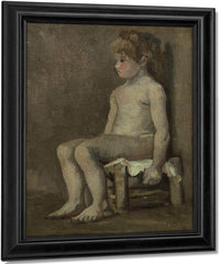 Nude Girl Seated By Vincent Van Gogh Fine Art Print