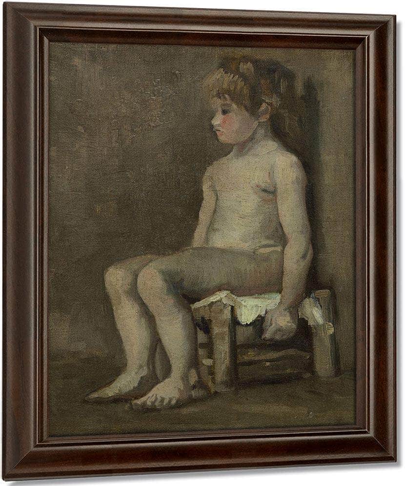 Nude Girl Seated By Vincent Van Gogh Fine Art Print