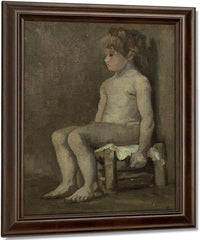 Nude Girl Seated By Vincent Van Gogh Fine Art Print