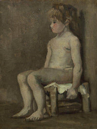 Nude Girl Seated By Vincent Van Gogh Fine Art Print
