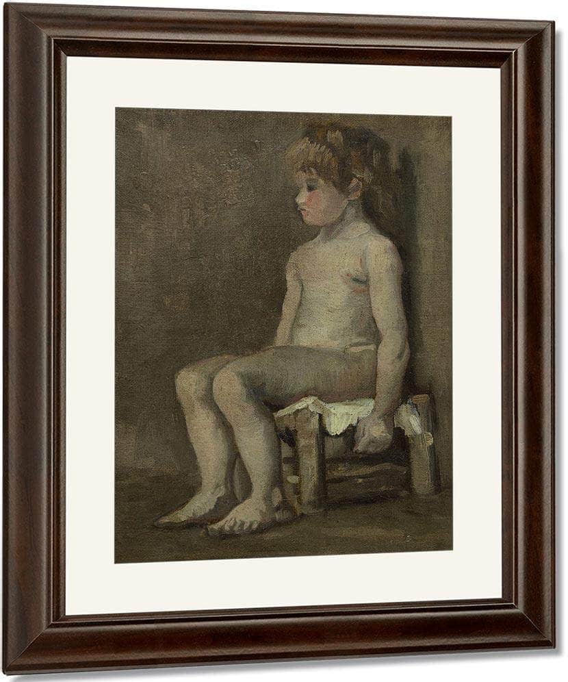 Nude Girl Seated By Vincent Van Gogh Fine Art Print