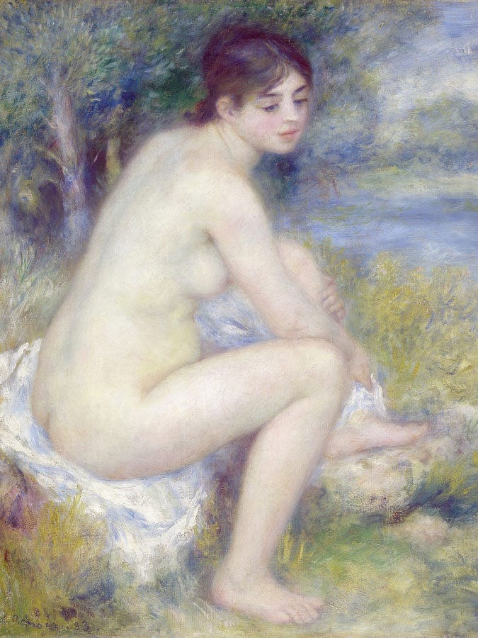 Nude In A Landscape 2 By Pierre Auguste Renoir Fine Art Print
