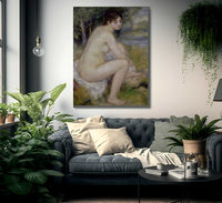 Nude In A Landscape By Pierre Auguste Renoir Fine Art Print