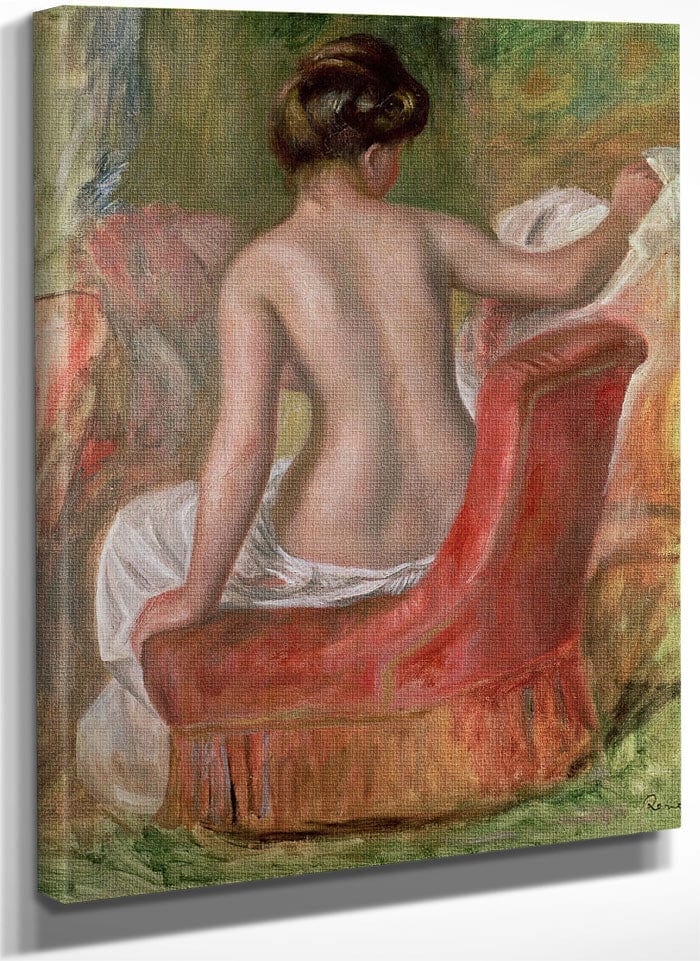 Nude In An Armchair By Pierre Auguste Renoir Fine Art Print