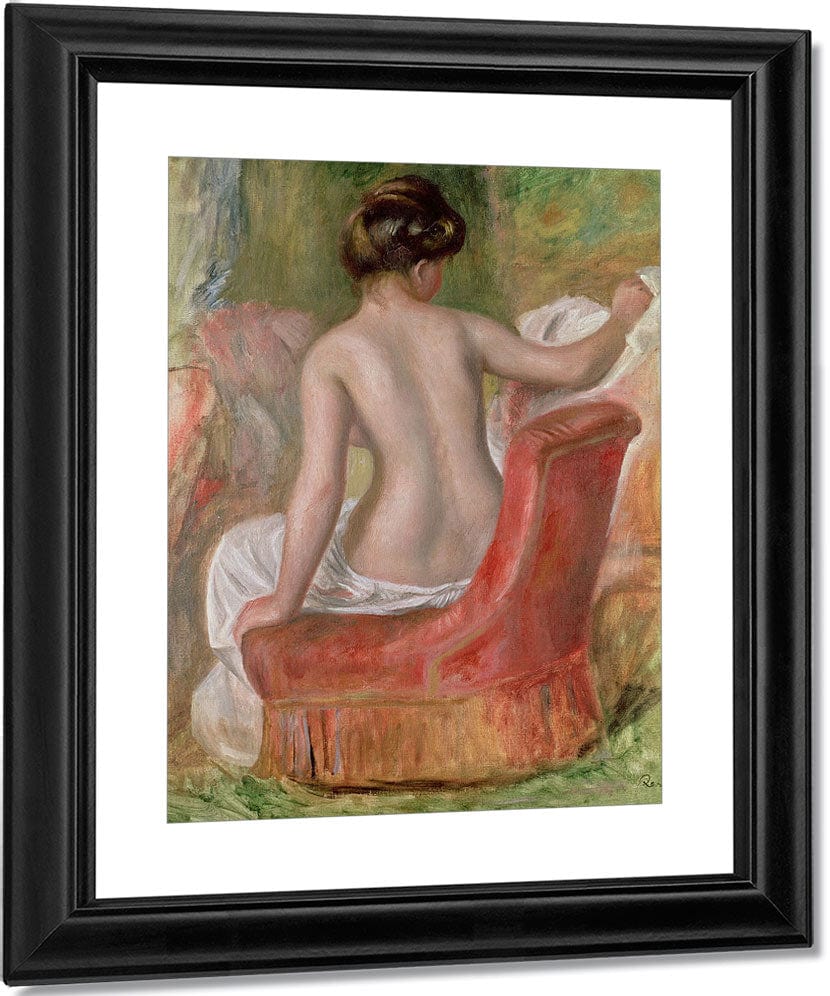 Nude In An Armchair By Pierre Auguste Renoir Fine Art Print