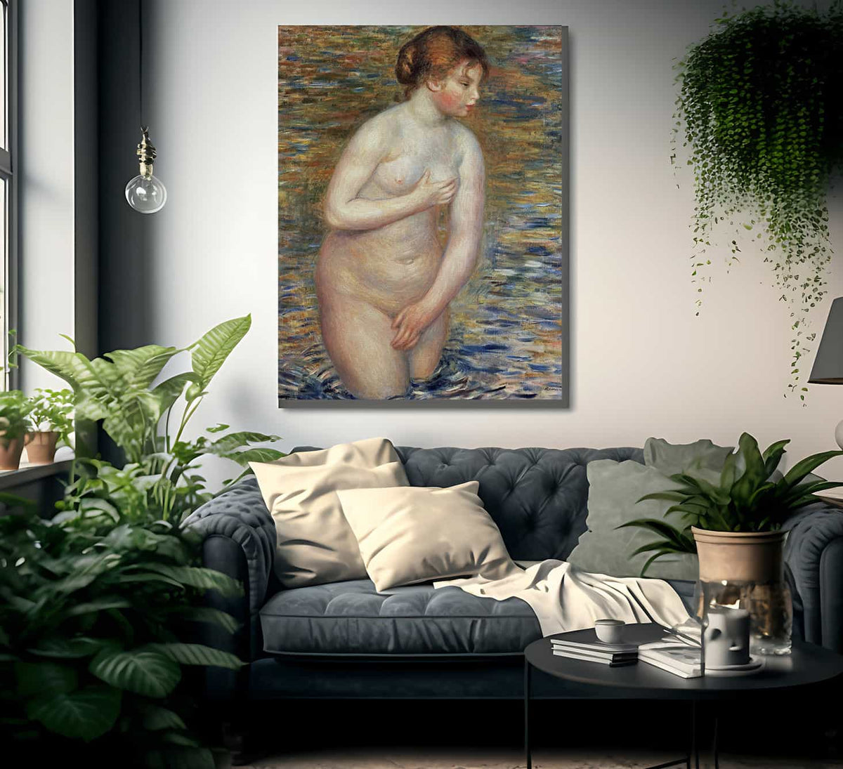 Nude In The Water By Pierre Auguste Renoir Fine Art Print