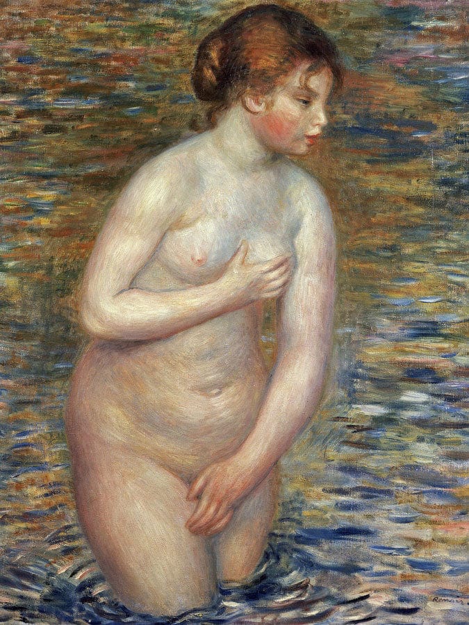 Nude In The Water By Pierre Auguste Renoir Fine Art Print