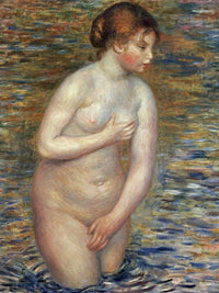Nude In The Water By Pierre Auguste Renoir Fine Art Print
