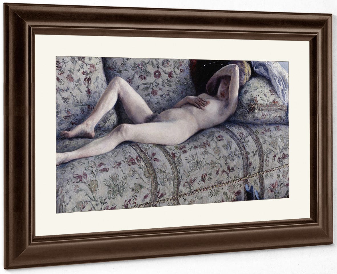 Nude On A Couch By Gustave Caillebotte Fine Art Print