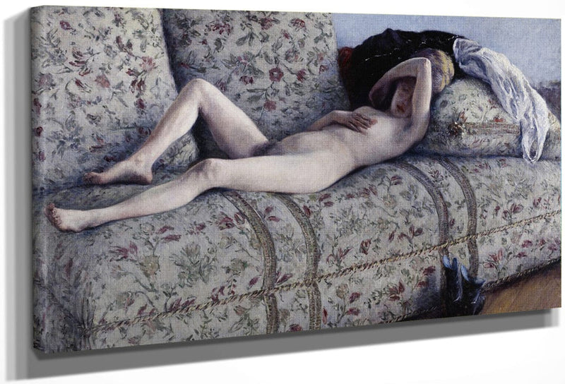 Nude On A Couch By Gustave Caillebotte Fine Art Print