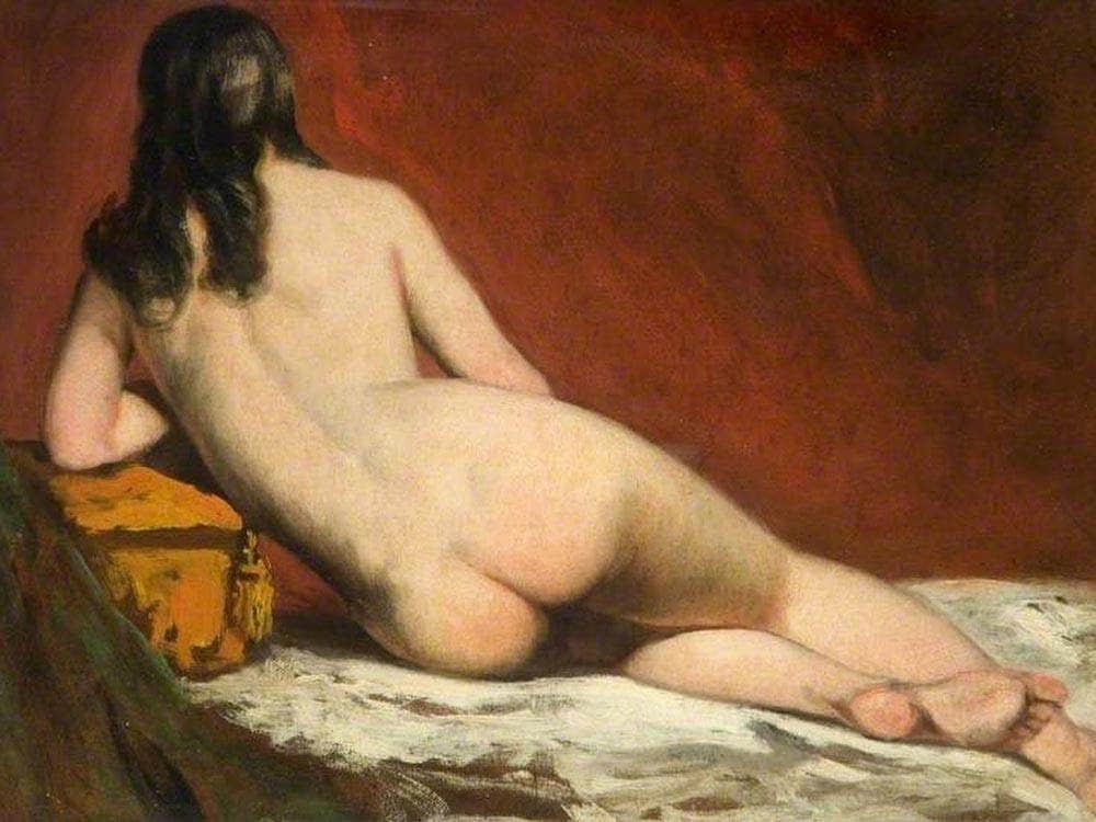 Nude Study Of A Reclining Woman By William Etty Fine Art Print