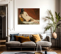 Nude Study Of A Reclining Woman By William Etty Fine Art Print