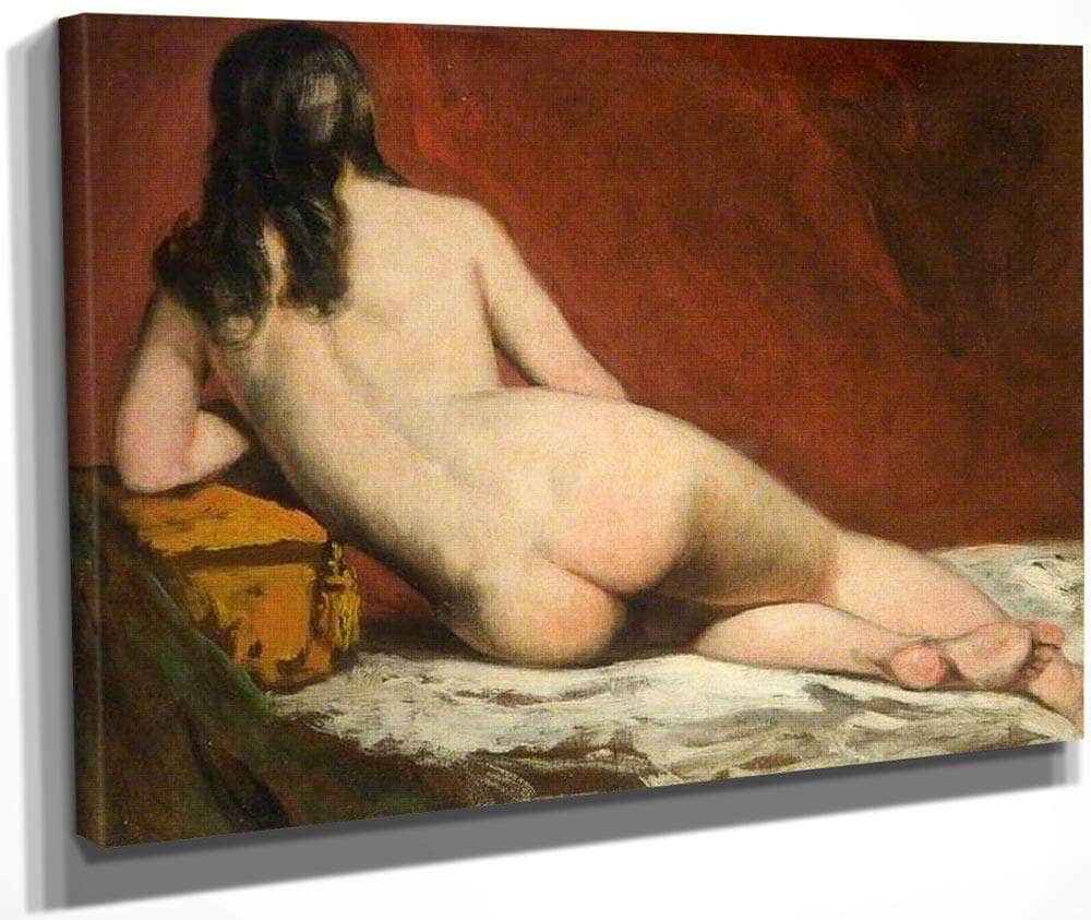 Nude Study Of A Reclining Woman By William Etty Fine Art Print