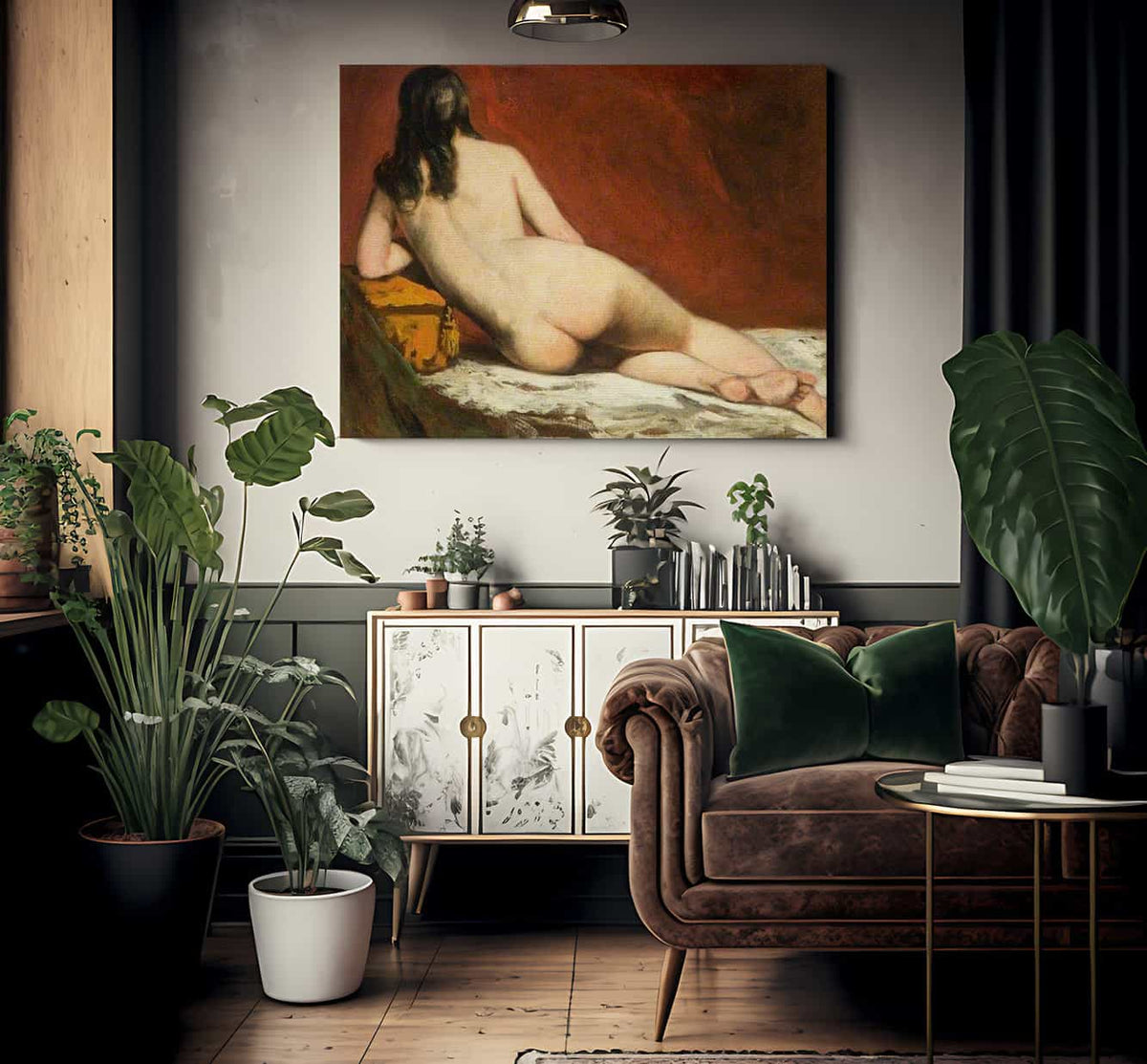 Nude Study Of A Reclining Woman By William Etty Fine Art Print