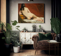 Nude Study Of A Reclining Woman By William Etty Fine Art Print