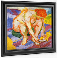 Nude With Cat By Franz Marc Fine Art Print
