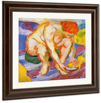Nude With Cat By Franz Marc Fine Art Print