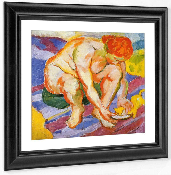 Nude With Cat By Franz Marc Fine Art Print